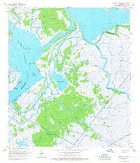 Morgan City SW Louisiana Historical topographic map, 1:24000 scale, 7.5 X 7.5 Minute, Year 1966