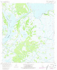 Morgan City SW Louisiana Historical topographic map, 1:24000 scale, 7.5 X 7.5 Minute, Year 1966