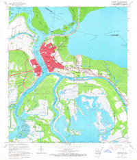 Morgan City Louisiana Historical topographic map, 1:24000 scale, 7.5 X 7.5 Minute, Year 1966