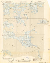 Morgan Harbor Louisiana Historical topographic map, 1:31680 scale, 7.5 X 7.5 Minute, Year 1935