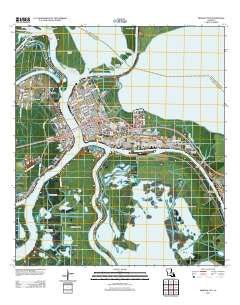 Morgan City Louisiana Historical topographic map, 1:24000 scale, 7.5 X 7.5 Minute, Year 2012