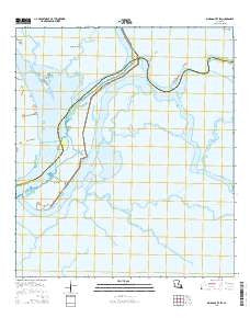 Morgan City SW Louisiana Current topographic map, 1:24000 scale, 7.5 X 7.5 Minute, Year 2015