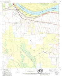 Morganza Louisiana Historical topographic map, 1:24000 scale, 7.5 X 7.5 Minute, Year 1968