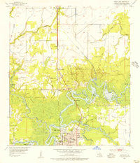 Moss Bluff Louisiana Historical topographic map, 1:24000 scale, 7.5 X 7.5 Minute, Year 1955