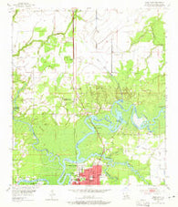 Moss Bluff Louisiana Historical topographic map, 1:24000 scale, 7.5 X 7.5 Minute, Year 1955