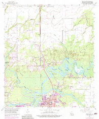 Moss Bluff Louisiana Historical topographic map, 1:24000 scale, 7.5 X 7.5 Minute, Year 1955