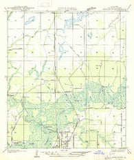 Moss Bluff Louisiana Historical topographic map, 1:31680 scale, 7.5 X 7.5 Minute, Year 1935