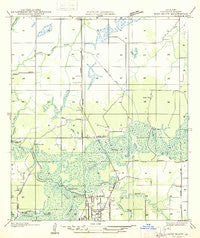 Moss Bluff Louisiana Historical topographic map, 1:31680 scale, 7.5 X 7.5 Minute, Year 1935