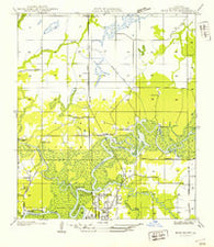 Moss Bluff Louisiana Historical topographic map, 1:31680 scale, 7.5 X 7.5 Minute, Year 1947