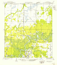 Moss Bluff Louisiana Historical topographic map, 1:31680 scale, 7.5 X 7.5 Minute, Year 1947