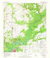 Moss Bluff Louisiana Historical topographic map, 1:62500 scale, 15 X 15 Minute, Year 1957