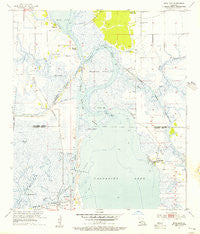Moss Lake Louisiana Historical topographic map, 1:24000 scale, 7.5 X 7.5 Minute, Year 1955