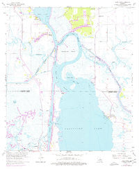 Moss Lake Louisiana Historical topographic map, 1:24000 scale, 7.5 X 7.5 Minute, Year 1955