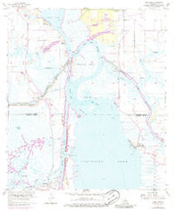 Moss Lake Louisiana Historical topographic map, 1:24000 scale, 7.5 X 7.5 Minute, Year 1955