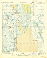 Moss Lake Louisiana Historical topographic map, 1:31680 scale, 7.5 X 7.5 Minute, Year 1946