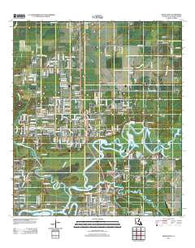 Moss Bluff Louisiana Historical topographic map, 1:24000 scale, 7.5 X 7.5 Minute, Year 2012