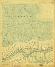 Mount Airy Louisiana Historical topographic map, 1:62500 scale, 15 X 15 Minute, Year 1892