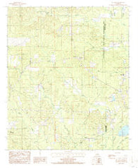 Mount Olive Louisiana Historical topographic map, 1:24000 scale, 7.5 X 7.5 Minute, Year 1986