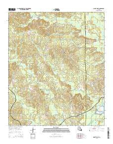 Mount Olive Louisiana Current topographic map, 1:24000 scale, 7.5 X 7.5 Minute, Year 2015
