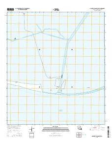 Mulberry Island East Louisiana Current topographic map, 1:24000 scale, 7.5 X 7.5 Minute, Year 2015