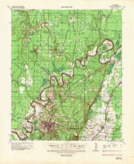 Naff Louisiana Historical topographic map, 1:62500 scale, 15 X 15 Minute, Year 1935
