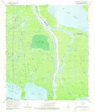 Napoleonville SW Louisiana Historical topographic map, 1:24000 scale, 7.5 X 7.5 Minute, Year 1966