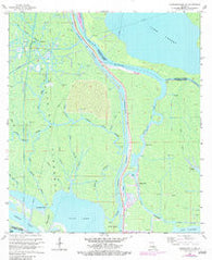 Napoleonville SW Louisiana Historical topographic map, 1:24000 scale, 7.5 X 7.5 Minute, Year 1966