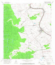 Napoleonville Louisiana Historical topographic map, 1:24000 scale, 7.5 X 7.5 Minute, Year 1965