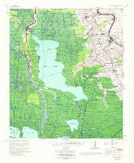 Napoleonville Louisiana Historical topographic map, 1:62500 scale, 15 X 15 Minute, Year 1967
