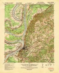 Natchez Mississippi Historical topographic map, 1:62500 scale, 15 X 15 Minute, Year 1939