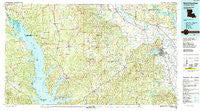 Natchitoches Louisiana Historical topographic map, 1:100000 scale, 30 X 60 Minute, Year 1986