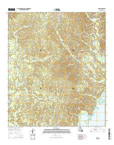 Nebo Louisiana Current topographic map, 1:24000 scale, 7.5 X 7.5 Minute, Year 2015