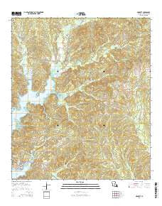 Negreet Louisiana Current topographic map, 1:24000 scale, 7.5 X 7.5 Minute, Year 2015