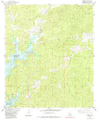 Negreet Louisiana Historical topographic map, 1:24000 scale, 7.5 X 7.5 Minute, Year 1985