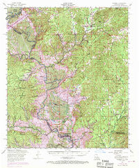 Negreet Louisiana Historical topographic map, 1:62500 scale, 15 X 15 Minute, Year 1954