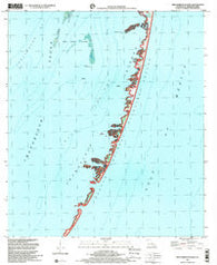 New Harbor Islands Louisiana Historical topographic map, 1:24000 scale, 7.5 X 7.5 Minute, Year 1998