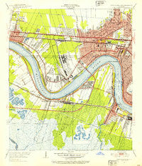 New Orleans West Louisiana Historical topographic map, 1:24000 scale, 7.5 X 7.5 Minute, Year 1951