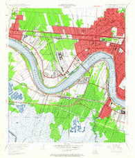 New Orleans West Louisiana Historical topographic map, 1:24000 scale, 7.5 X 7.5 Minute, Year 1951