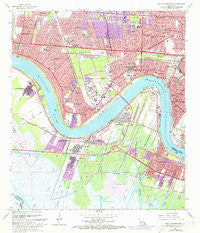 New Orleans West Louisiana Historical topographic map, 1:24000 scale, 7.5 X 7.5 Minute, Year 1965