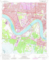 New Orleans West Louisiana Historical topographic map, 1:24000 scale, 7.5 X 7.5 Minute, Year 1965