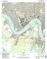 New Orleans West Louisiana Historical topographic map, 1:24000 scale, 7.5 X 7.5 Minute, Year 1992