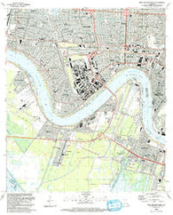 New Orleans West Louisiana Historical topographic map, 1:24000 scale, 7.5 X 7.5 Minute, Year 1992