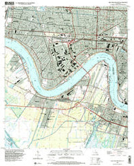 New Orleans West Louisiana Historical topographic map, 1:24000 scale, 7.5 X 7.5 Minute, Year 1998