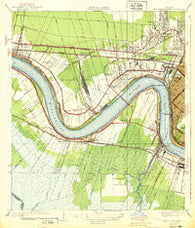 New Orleans West Louisiana Historical topographic map, 1:31680 scale, 7.5 X 7.5 Minute, Year 1938