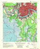 New Orleans Louisiana Historical topographic map, 1:62500 scale, 15 X 15 Minute, Year 1954