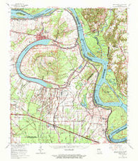 New Roads Louisiana Historical topographic map, 1:62500 scale, 15 X 15 Minute, Year 1963