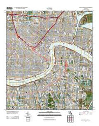 New Orleans East Louisiana Historical topographic map, 1:24000 scale, 7.5 X 7.5 Minute, Year 2012