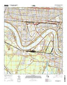 New Orleans West Louisiana Current topographic map, 1:24000 scale, 7.5 X 7.5 Minute, Year 2015