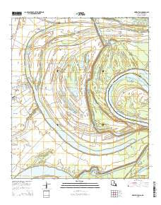 Newellton Louisiana Current topographic map, 1:24000 scale, 7.5 X 7.5 Minute, Year 2015