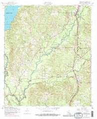 Newllano Louisiana Historical topographic map, 1:24000 scale, 7.5 X 7.5 Minute, Year 1954